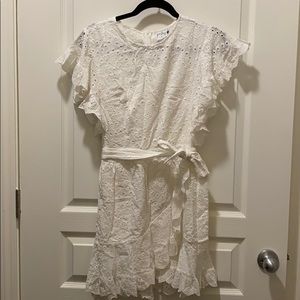White eyelet princess Polly dress